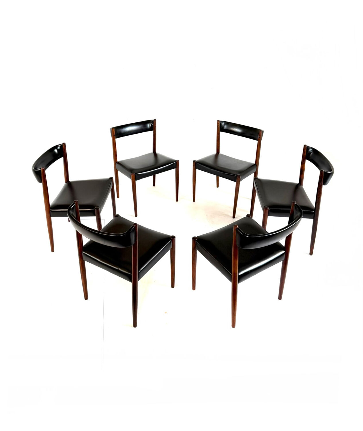 6x vintage Danish chair in Rosewood ‘60