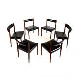 6x vintage Danish chair in Rosewood ‘60