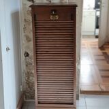 Vintage Filing Cabinet / Roll-Top Cabinet Circa 1940 – Oak Veneer