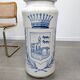 Antique Talavera Ceramic Umbrella and Walking Stick Stand with Bilbao Coat
