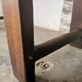 Workbench, brutalist console, solid wood
