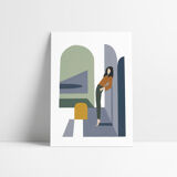 Blue Arches - art print (A4) signed ACKEOGH