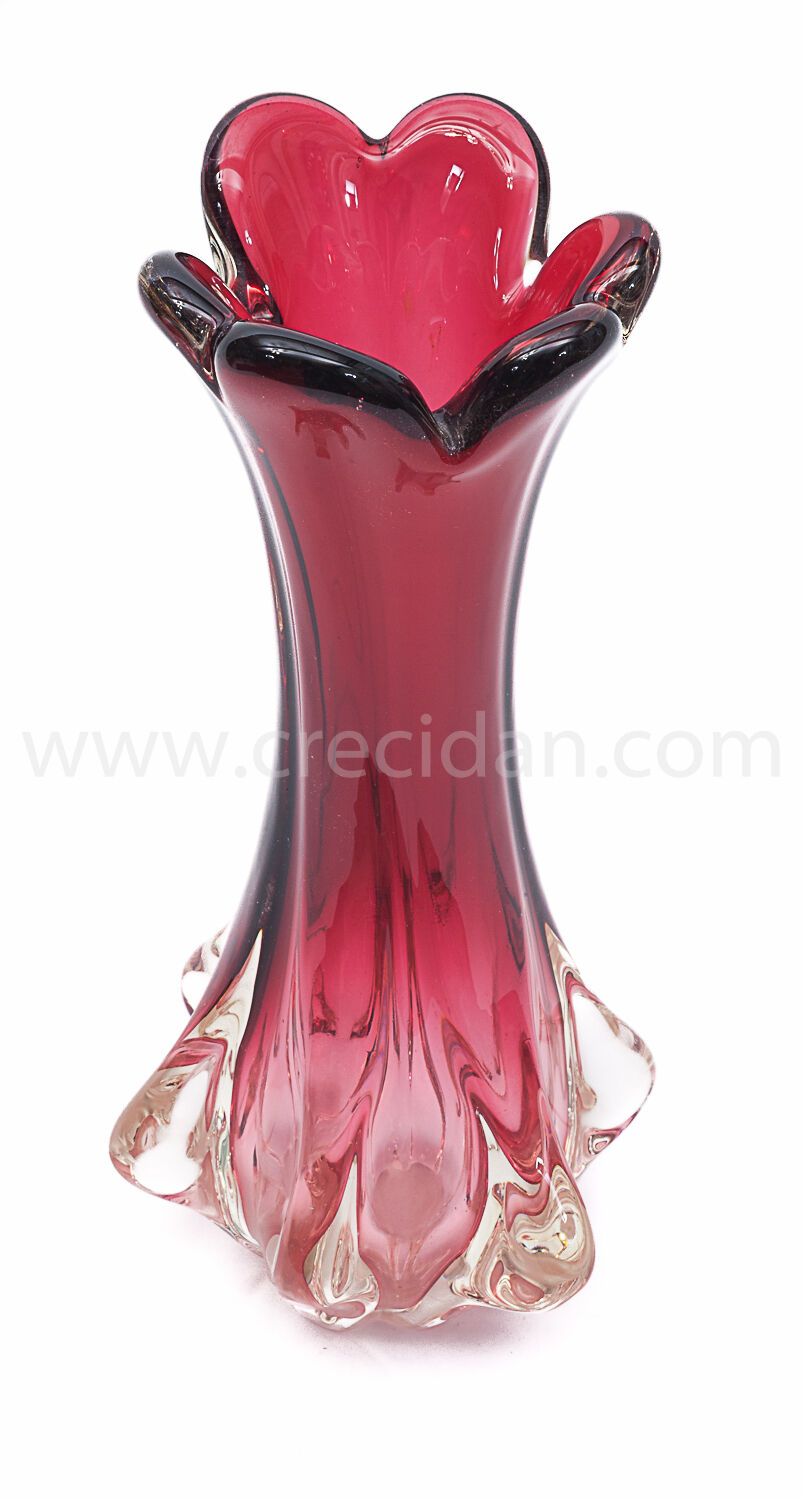 Murano vase “Chambord” red