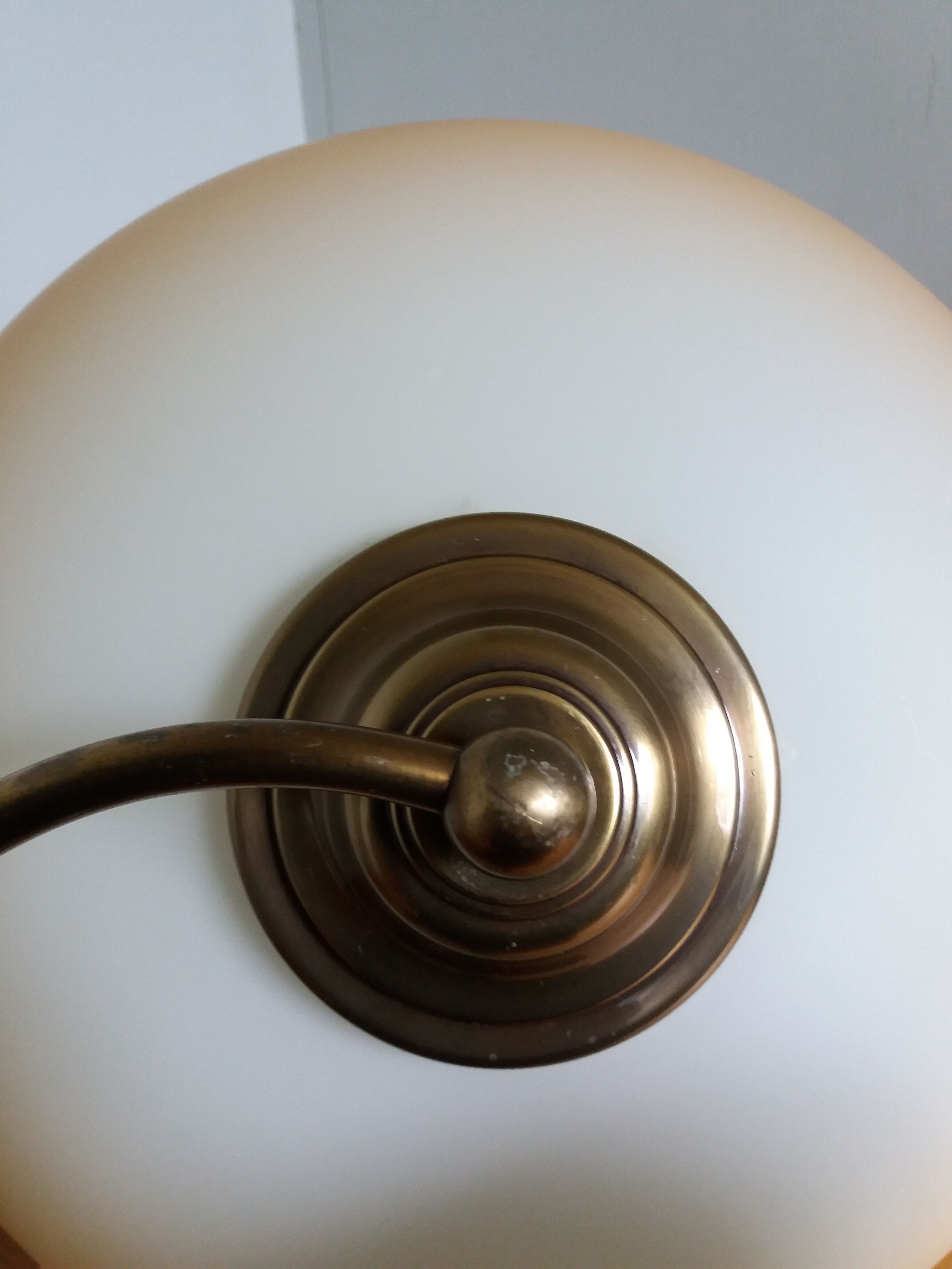 Ceiling lamp suspension brand C.V.L model Cogolin glass and brass