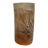 Vase rouleau herbier meilleur ouvrier de France 1970