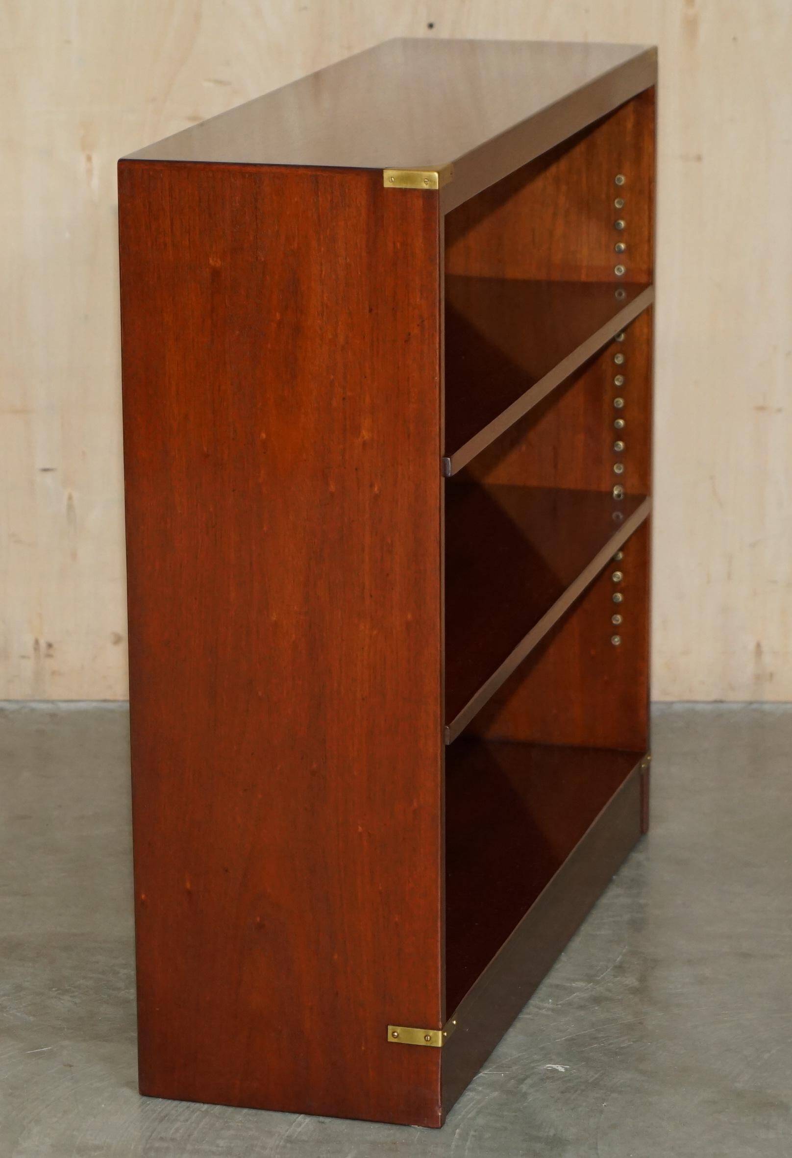Low library campaign in solid mahogany by REH Kennedy