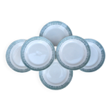 Set de 6 assiettes à dessert Terre de fer modèle Service Congo