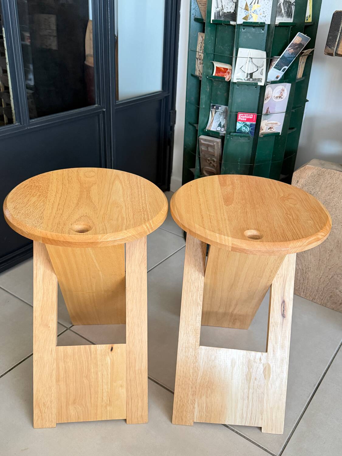 Pair of Folding Stools "Suzy" by Adrian Reed