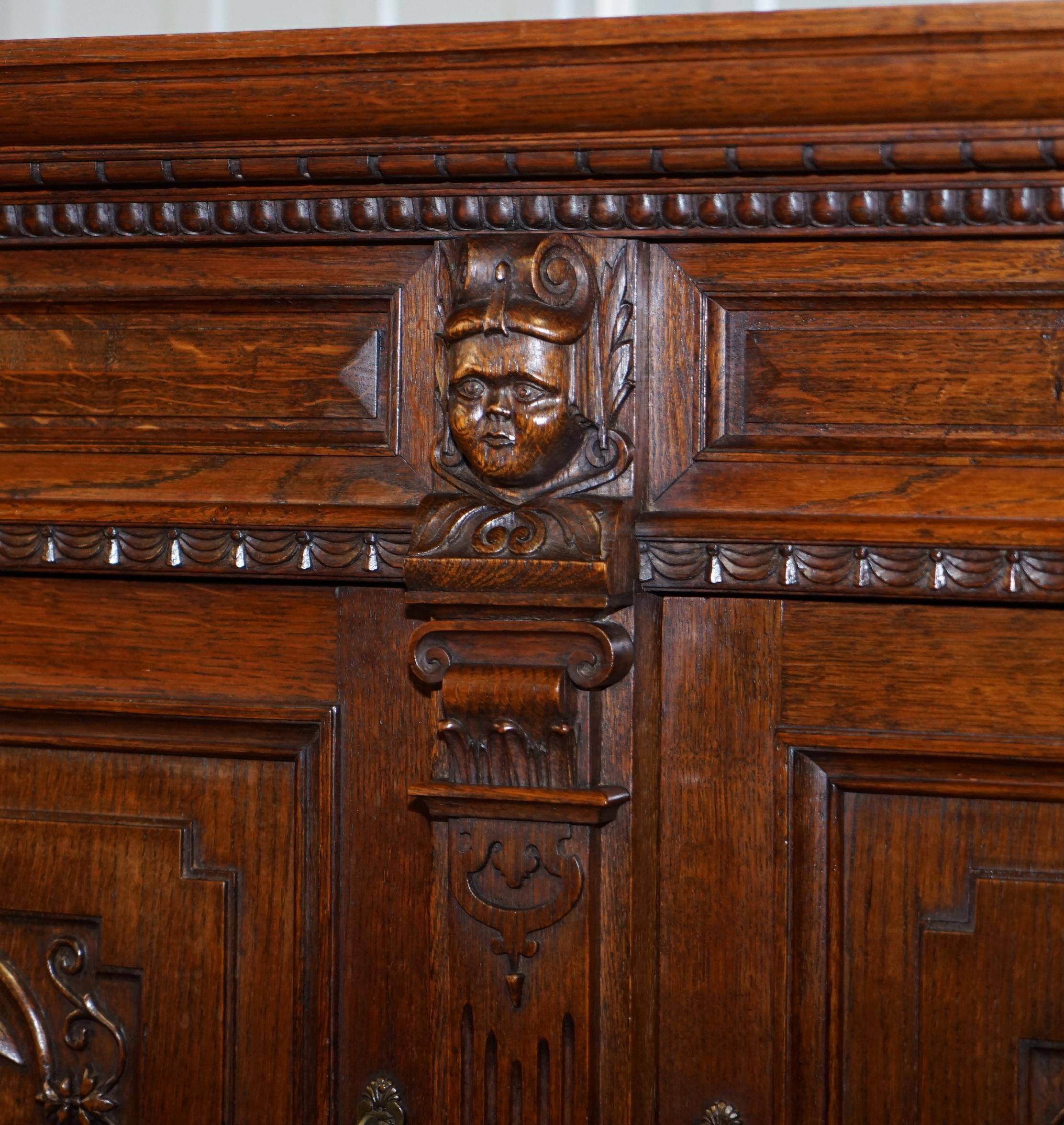 Hand-carved Dutch armoire from the 1940s.
