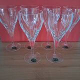 6 crystal glasses from Lorraine in the original box.