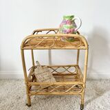 Vintage rattan server