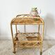 Vintage rattan server