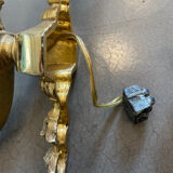 Pair of Art Deco gilt bronze wall sconces