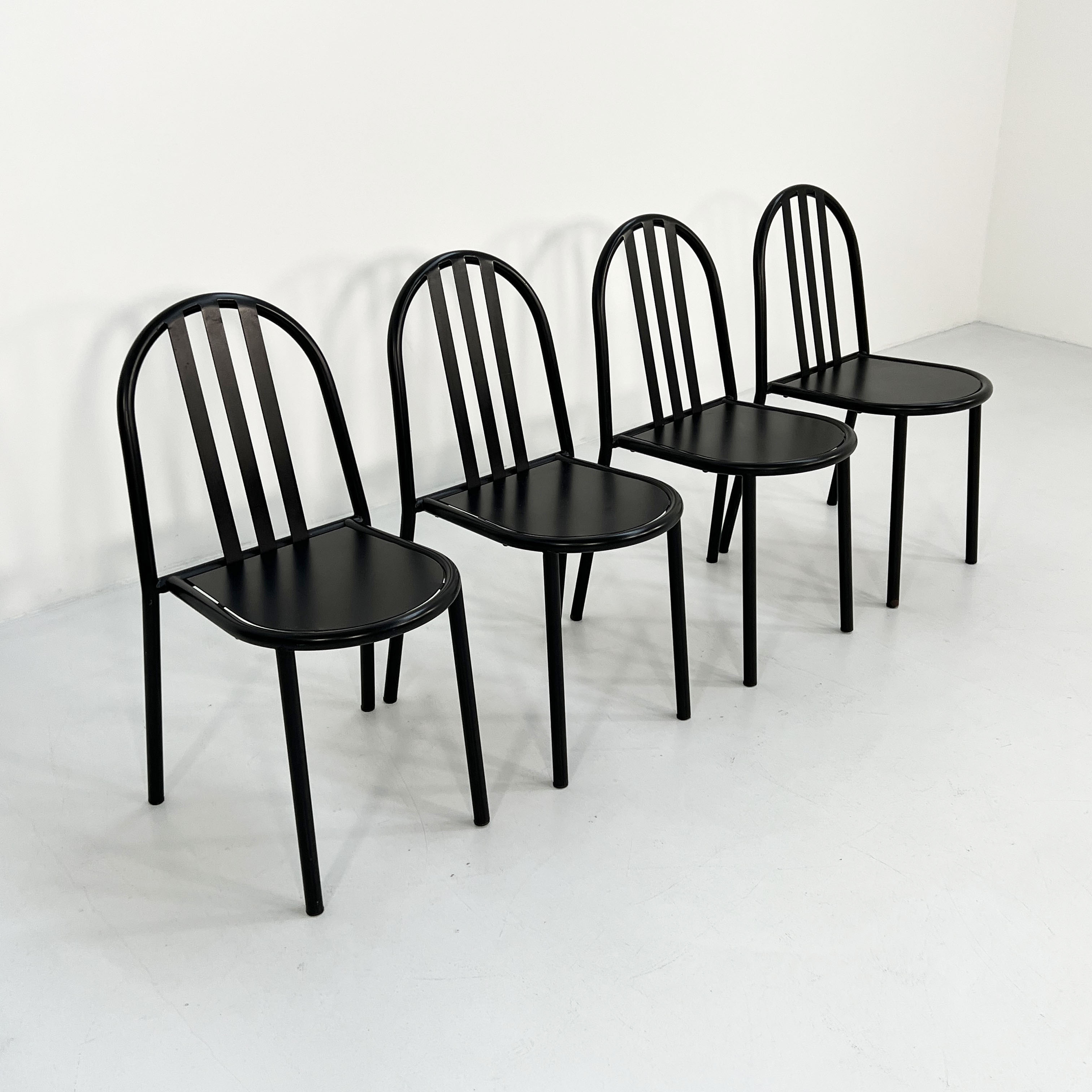 Set of 4 chairs Nr 222 by Robert Mallet Stevens for Pallucco Italia, 1980