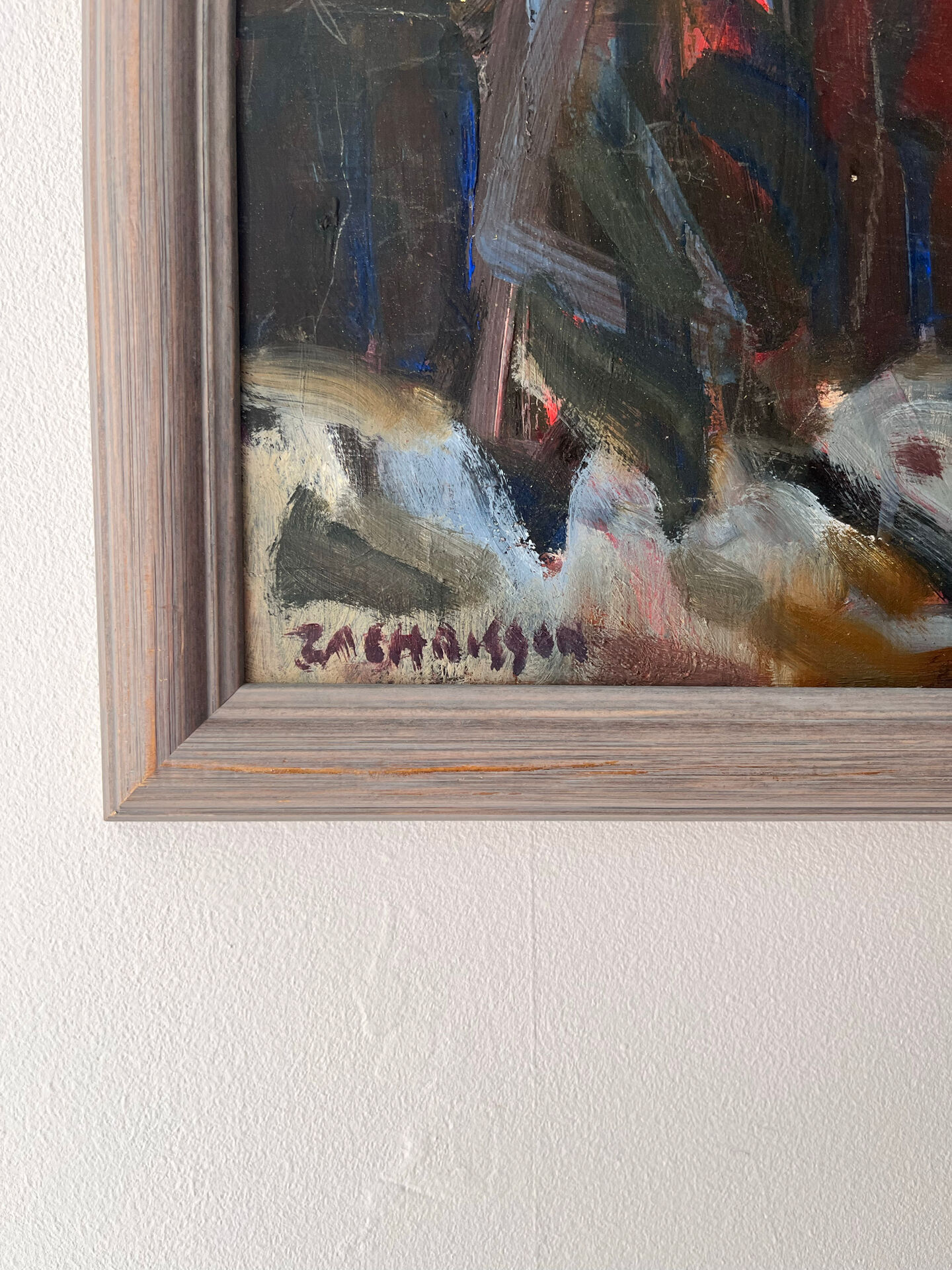 Painting by Per Olof Zachrisson 1960’s, Scandinavian Modern