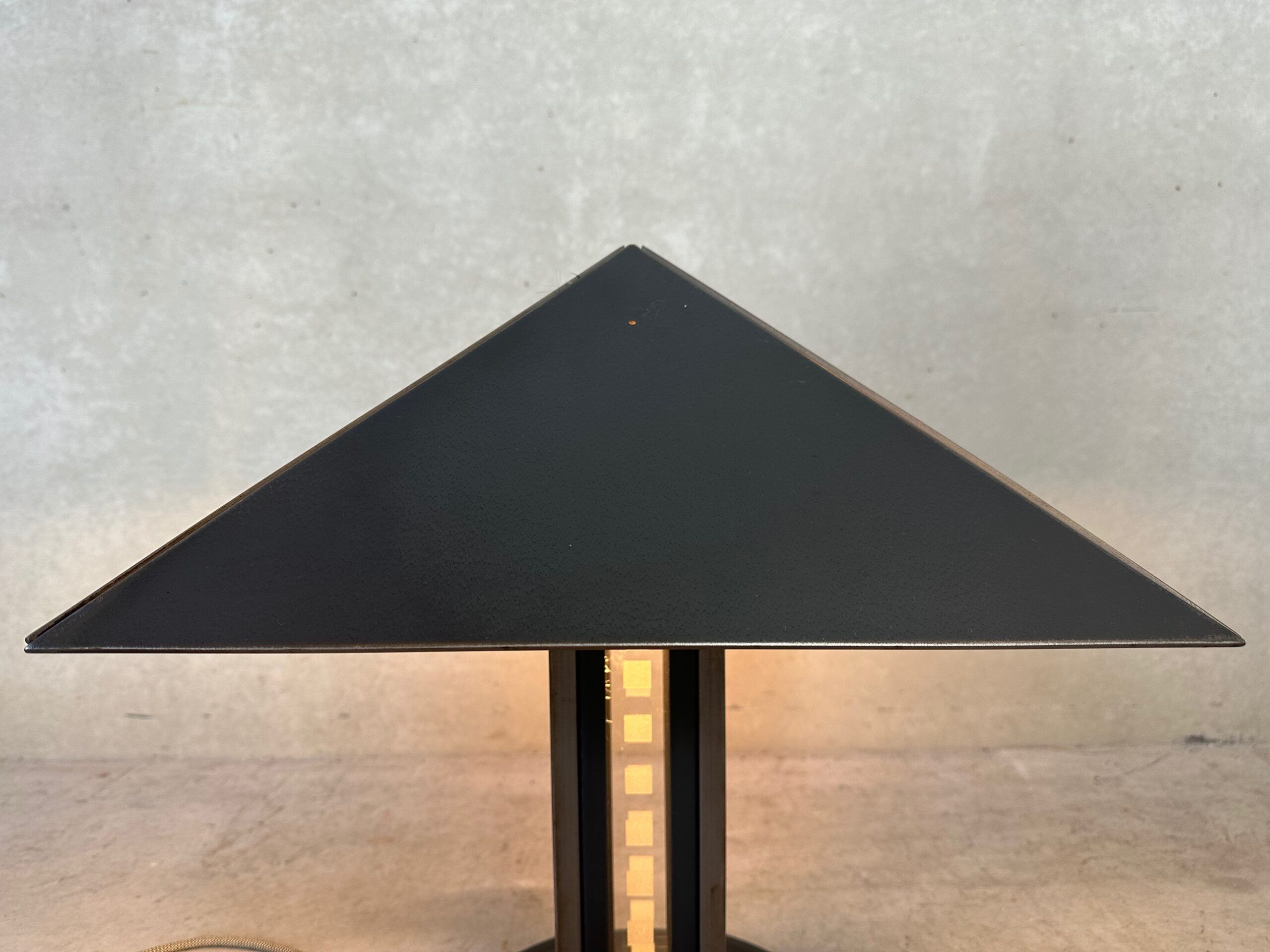 Steel design table lamp