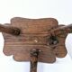 Rare Old Tripod Milking Stool Carved Solid Wood Popular Art