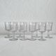 8 Baccarat cut crystal white wine glasses, Chicago model
