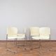 SM400K White Swing Chair by Gerd Lange for Drabert, Set of 4, 1980s