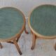 Pair of stools signed Baumann