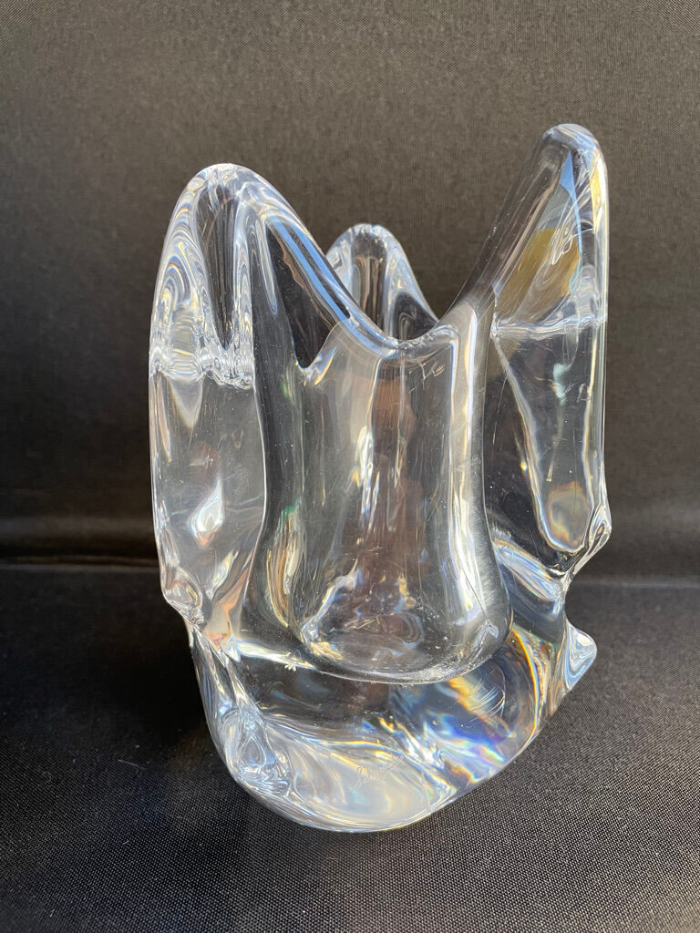 Schneider glassware - Pencil holder - Blown and cut crystal
