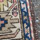 Turkish Shirvan Persian rug in knotted blue wool, 100x160cm.