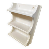 Vintage space age thermoformed plastic wall shelves 1970s