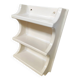 Vintage space age thermoformed plastic wall shelves 1970s
