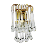 Applique drops by Venini, murano glass, italy, 1960