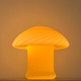 Lampe champignon vintage faite à la main en verre de Murano, Italie, années 70