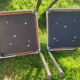 Chaises Collomb 70 chrome et skaï