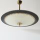 Vintage palette chandelier 1950 glass & brass