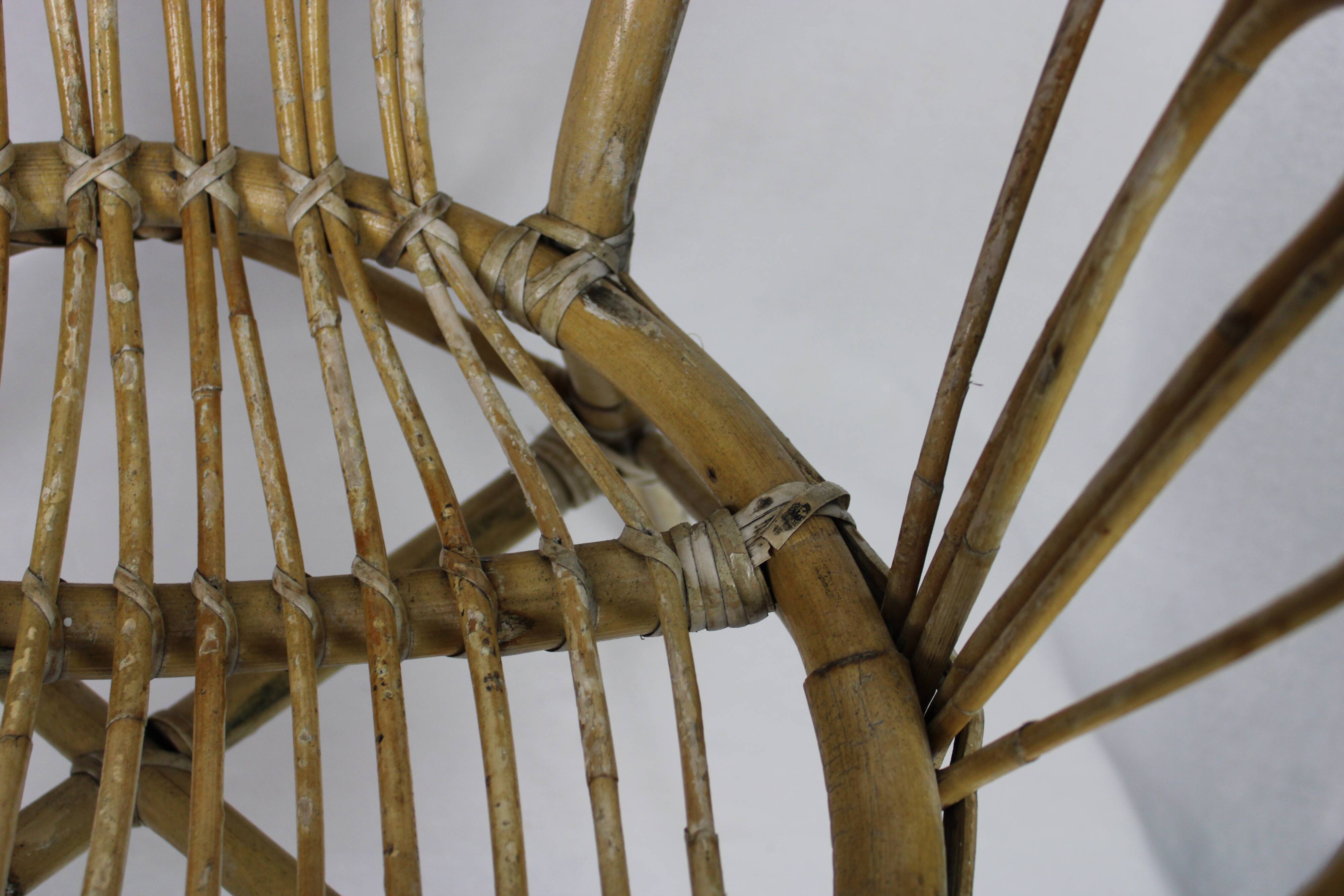 Rattan armchair