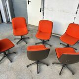Charles Pollock (1902-1988) Series Of Six Comforto Edition Chairs Circa 1970
