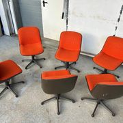 Charles Pollock (1902-1988) Series Of Six Comforto Edition Chairs Circa 1970