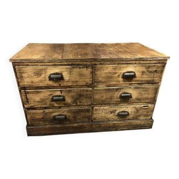 Meuble de métier en bois ancien chaussure