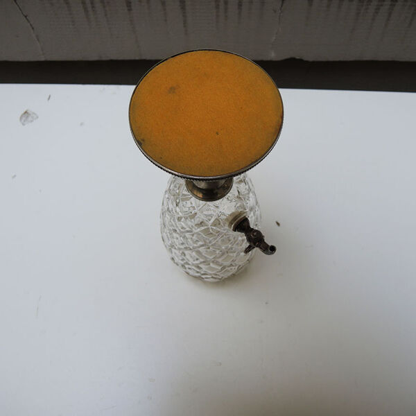 Ancienne fontaine à absinthe en cristal taillé