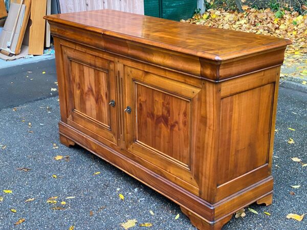 Buffet en bois massif du 19ème siècle Louis Philippe 176cm