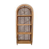 Vintage rattan shelf 1970s