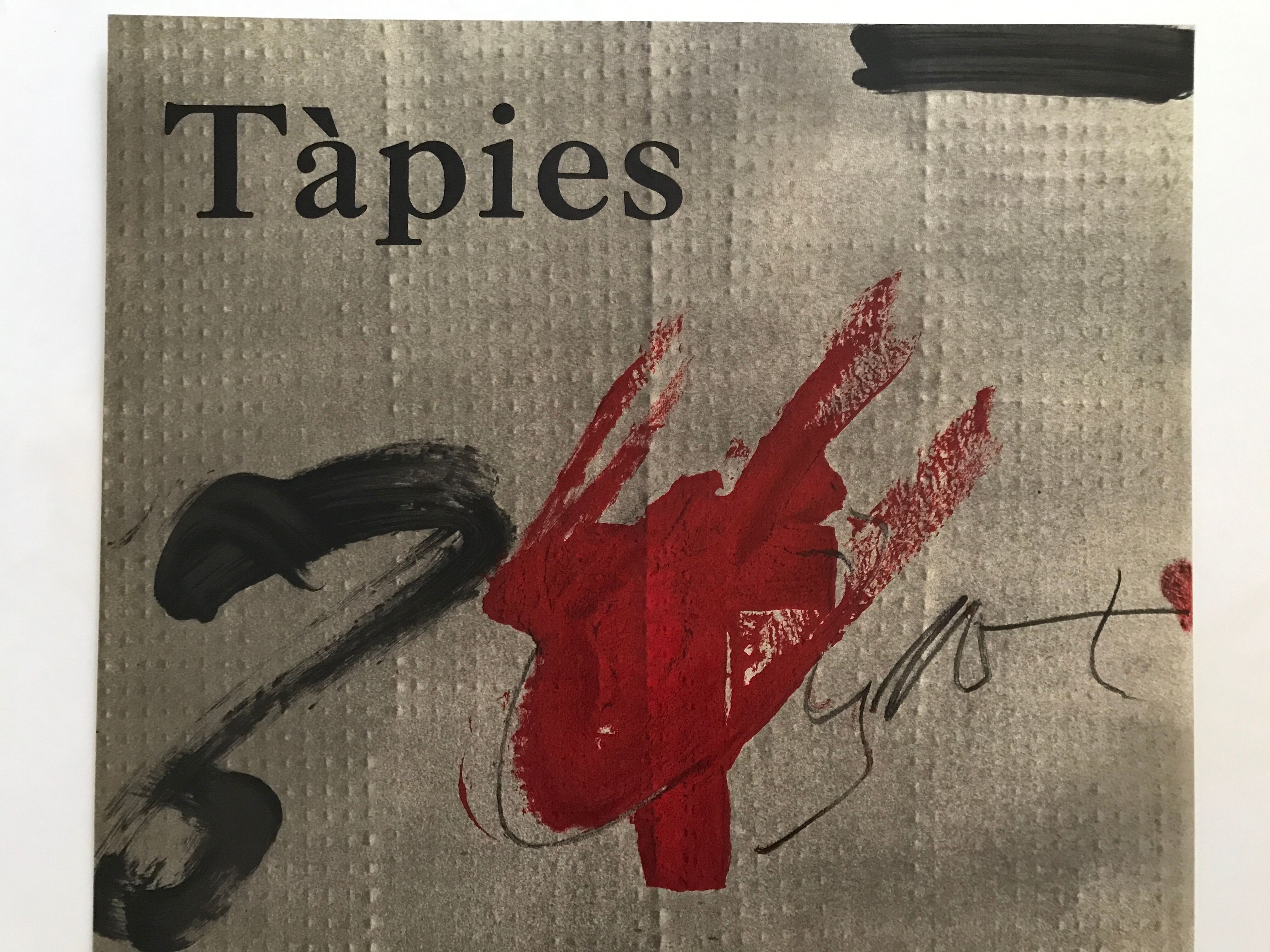 Original Antoni Tàpies exhibition poster, Galerie Maeght, 1979.