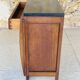 Art Deco bedside table in walnut, black marble top, circa 1920.
