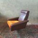 Vintage armchair in faux leather