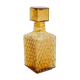 Vintage smoked glass whiskey decanter