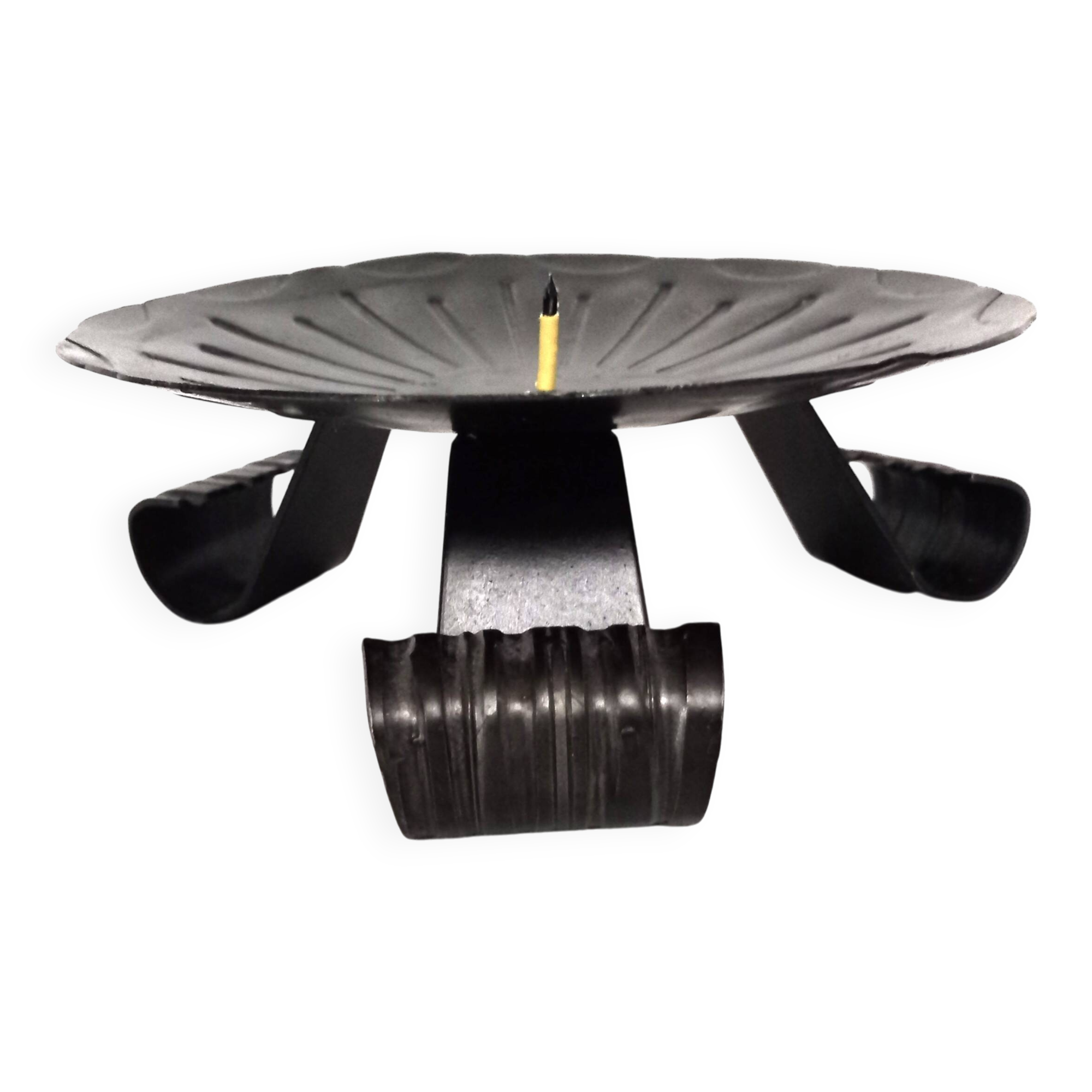 Wrought iron table candlestick