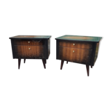 Paire tables d’appoint vintage