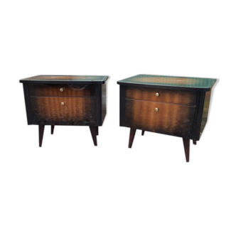 Pair vintage side tables