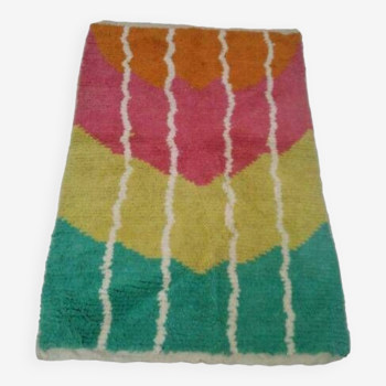 Handmade wool berber rug 150 x 100 cm