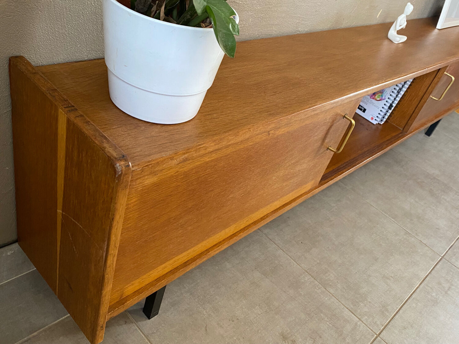 Vintage wooden row from the 50s-60s