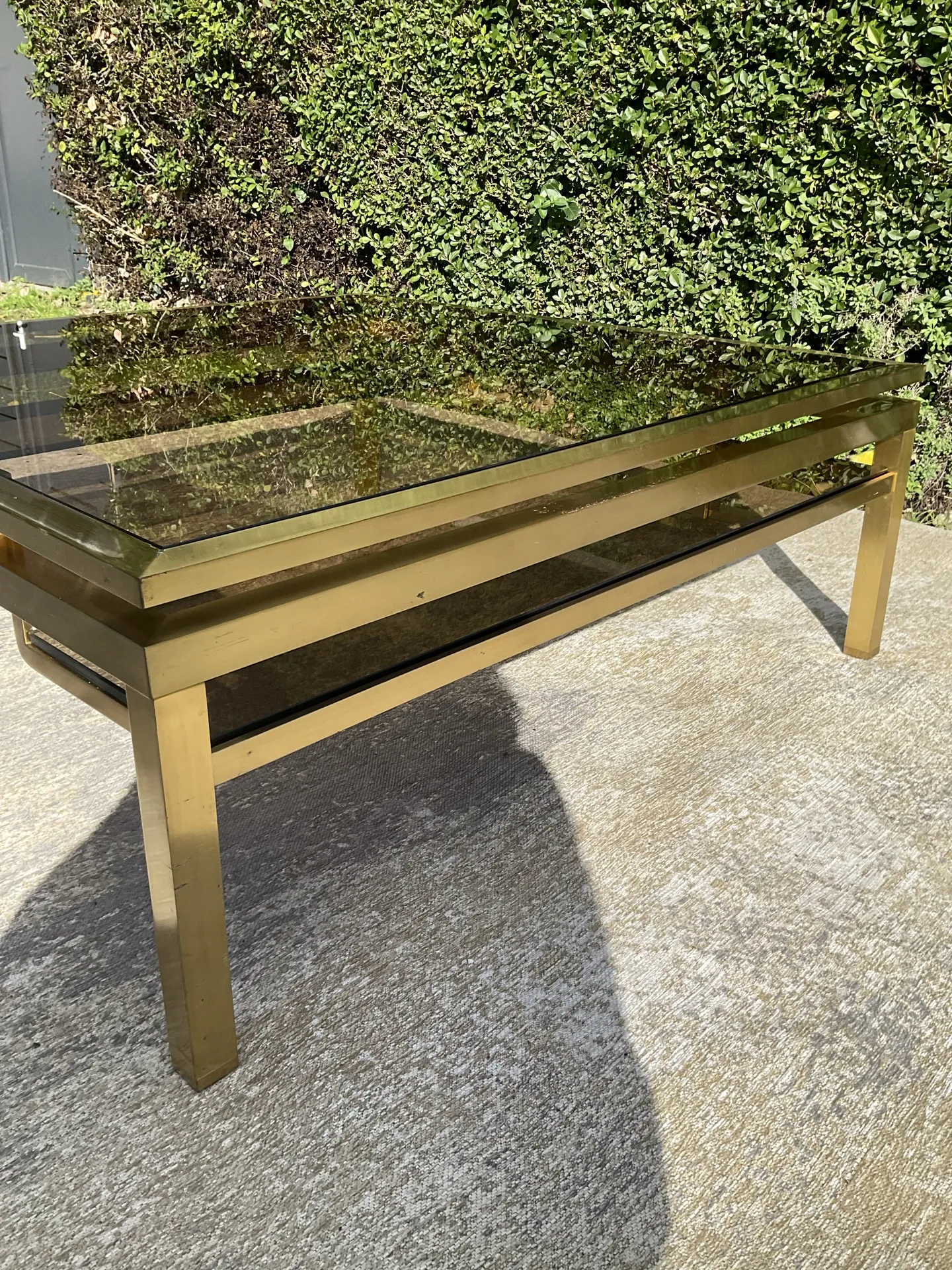 Large coffee table by Guy Lefèvre for Maison Jansen from the 1970s.