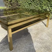 Grande table basse Guy Lefèvre pour maison Jansen années 70